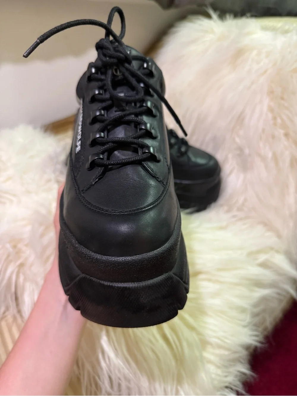 Naked Wolfe Black Platform Sneakers Like new
